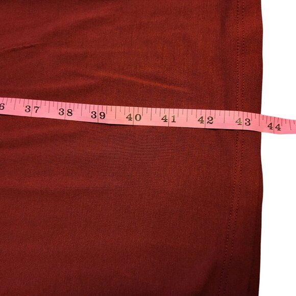 LOVE CULTURE | Red Spandex Wide leg Ponte Pants - Picture 6 of 10